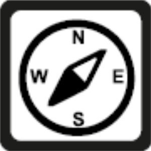 Brújula con orientamento verso nord