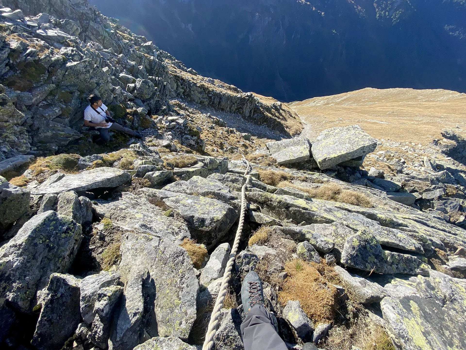 10 – Pizzo Barbarera - prima corda fissa