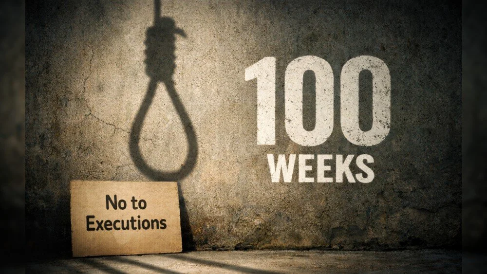 Nej till avrättningstisdagar markerar 100:e veckan av nationellt motstånd mot dödsstraffet