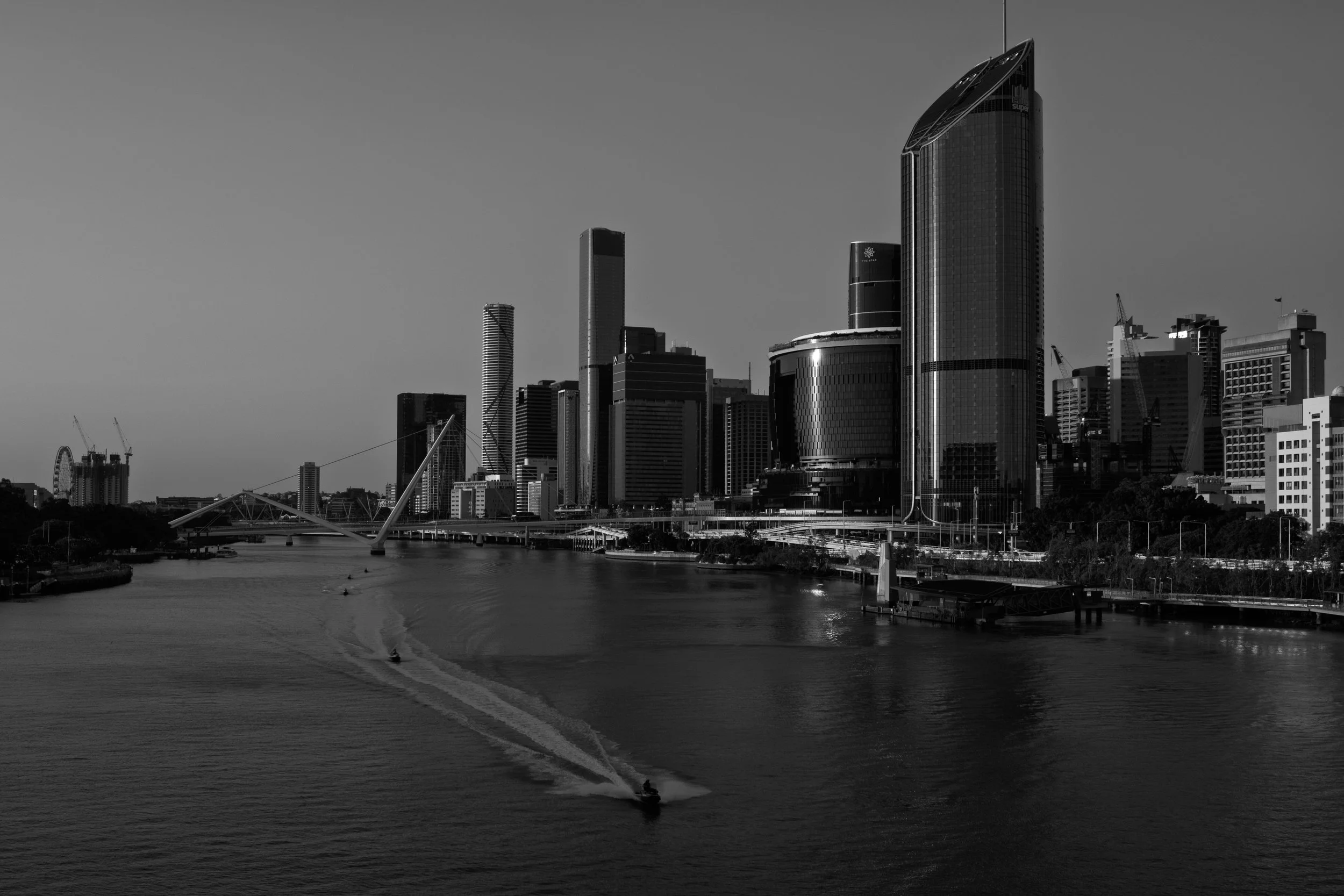 Monochrome Brisbane River