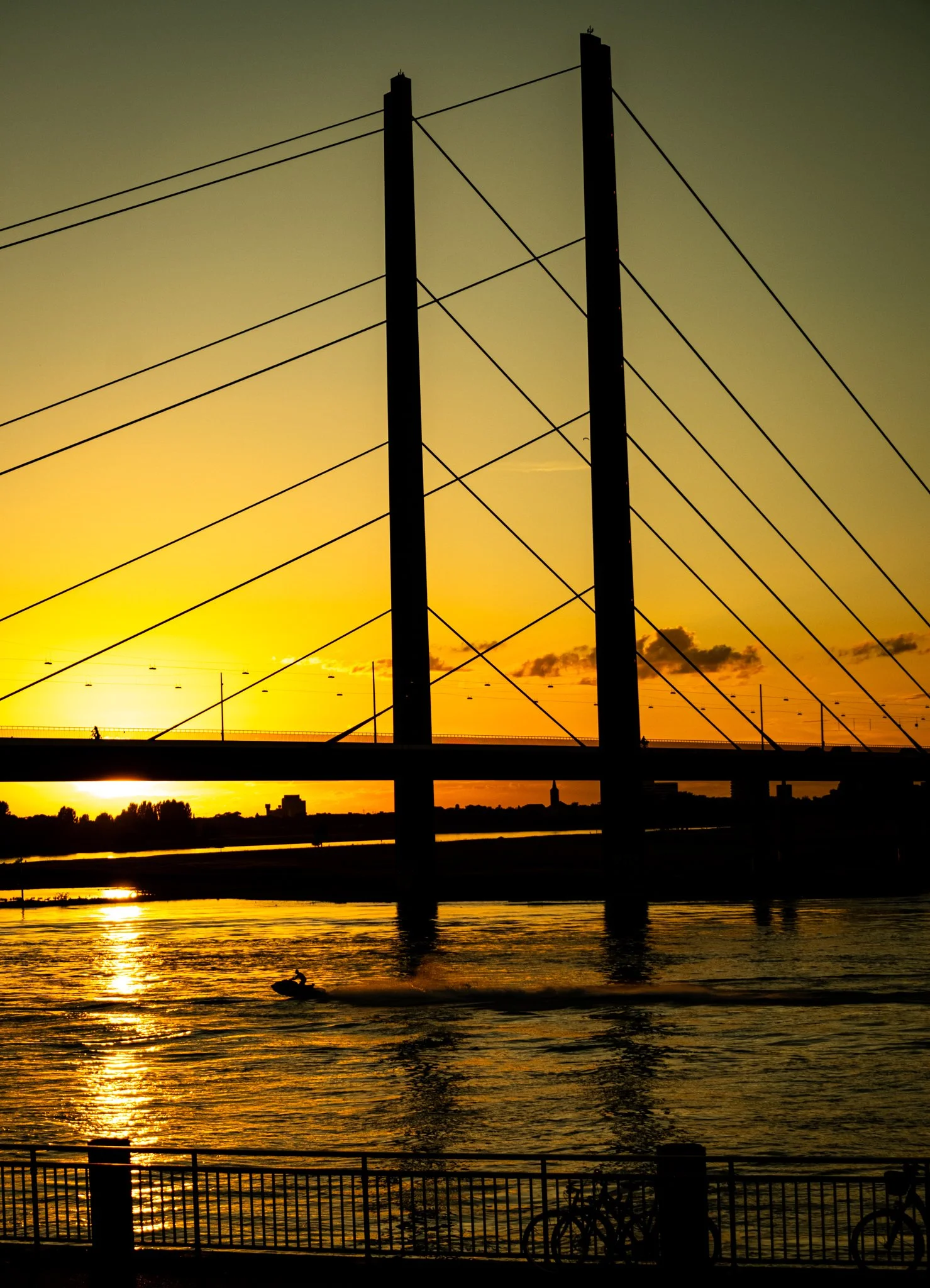 Sunset over Düsseldorf