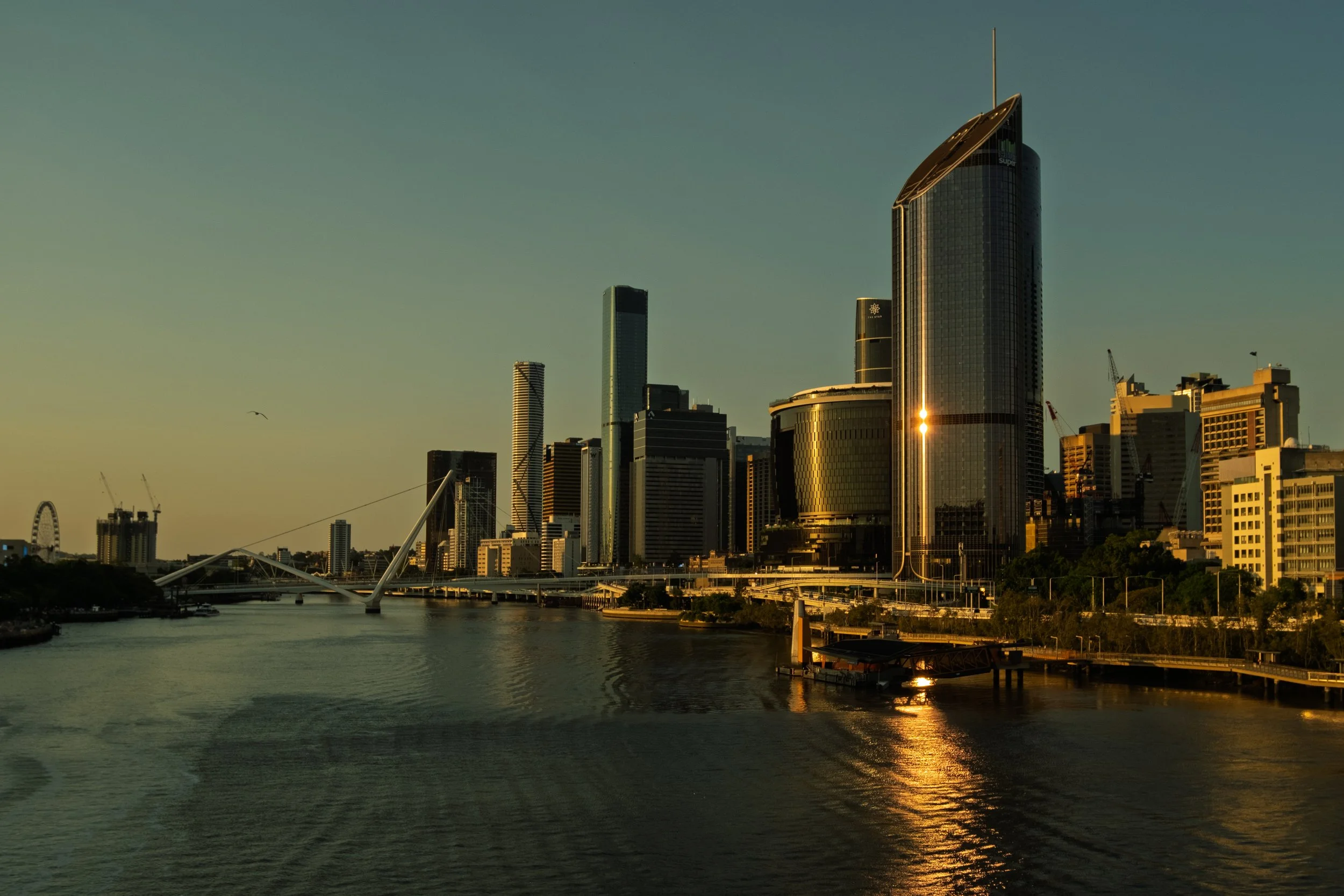 Brisbane Skyline In Colour