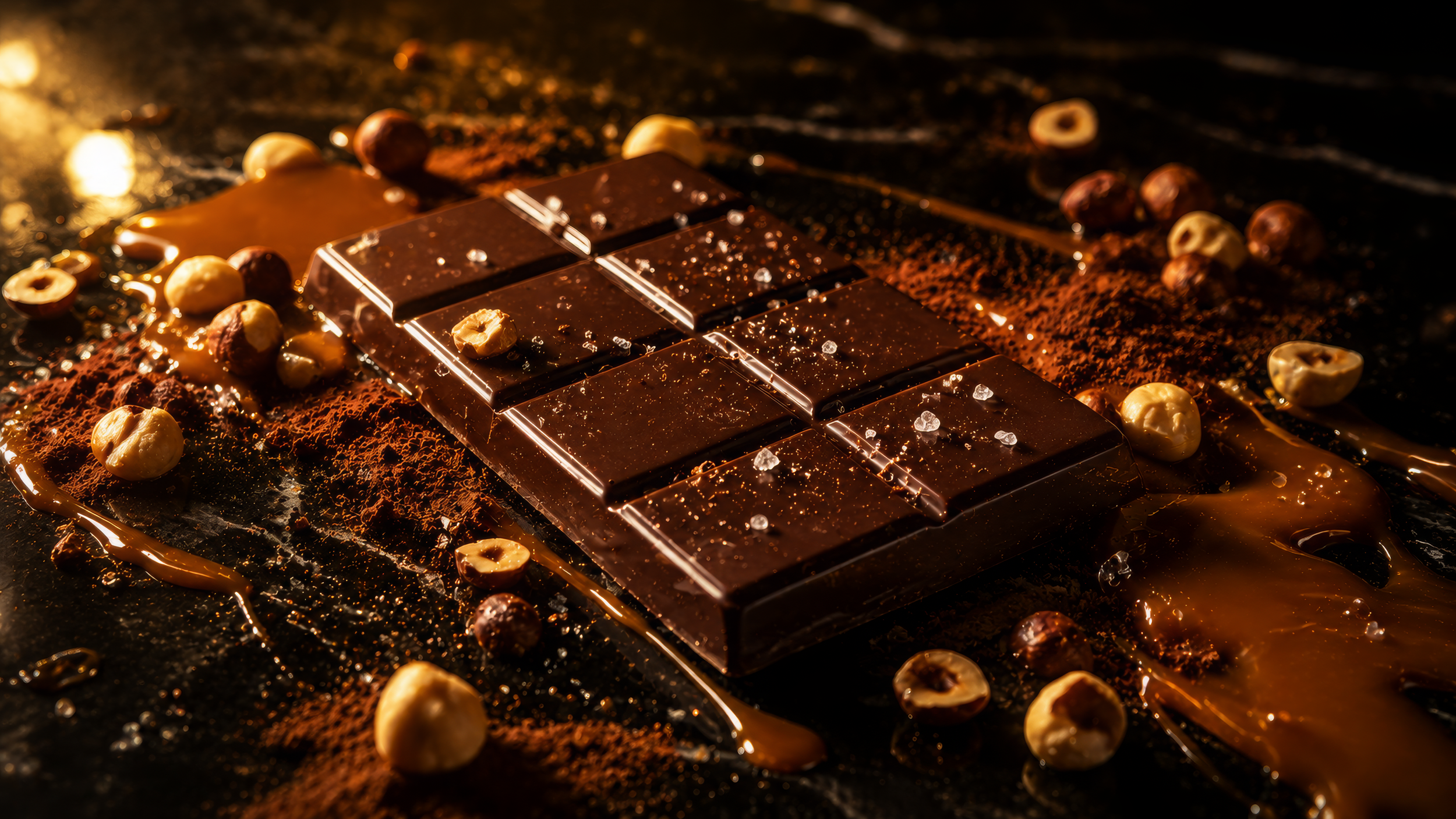 AI product advertising campaign for a luxury chocolate brand
