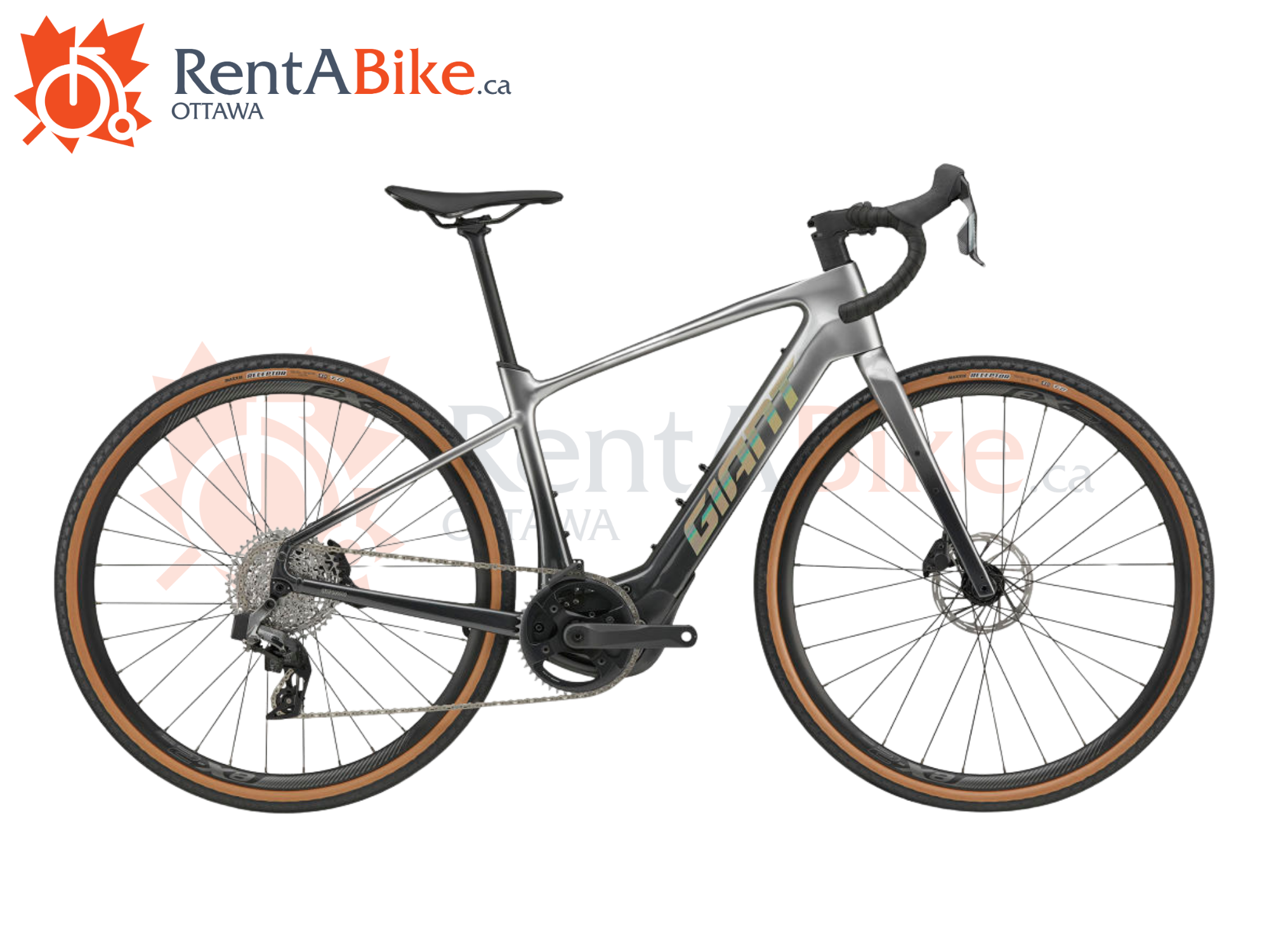 Rent a bike, electric carbon gravel bike, giant revolt e+ 1
