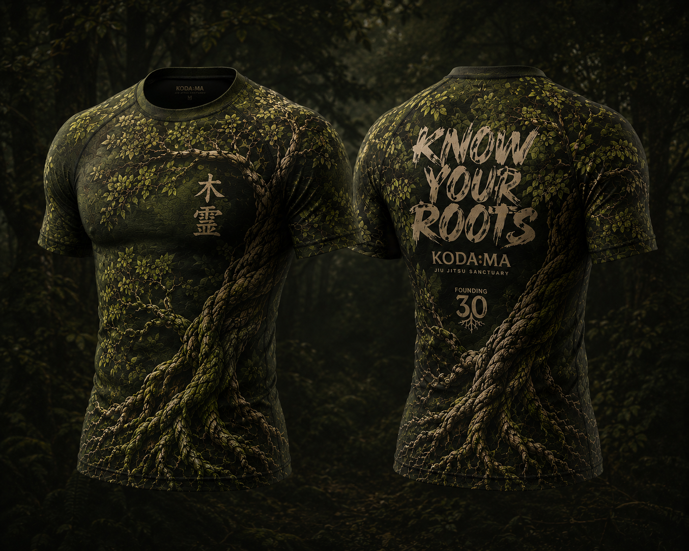 KODAMA BJJ Rashguard Mockup