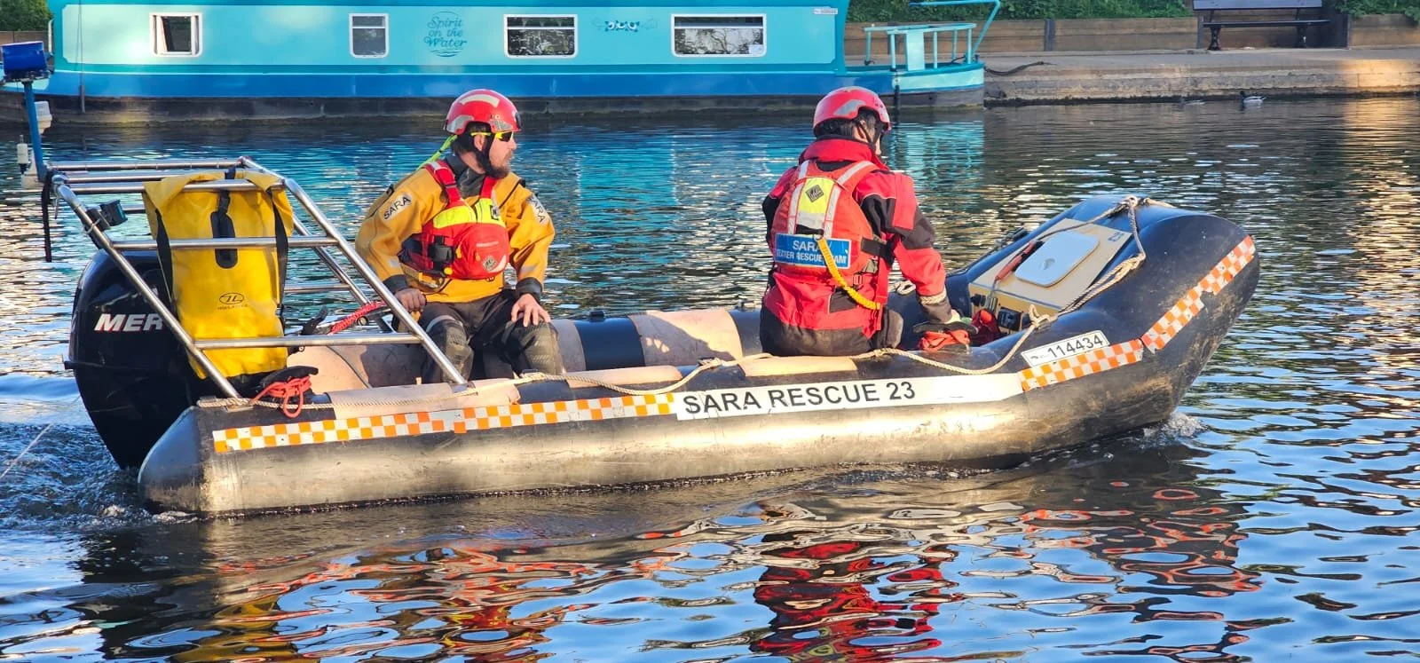 SARA crews patrol the river keeping our rowing crews safe, ready to go at a moment's notice.