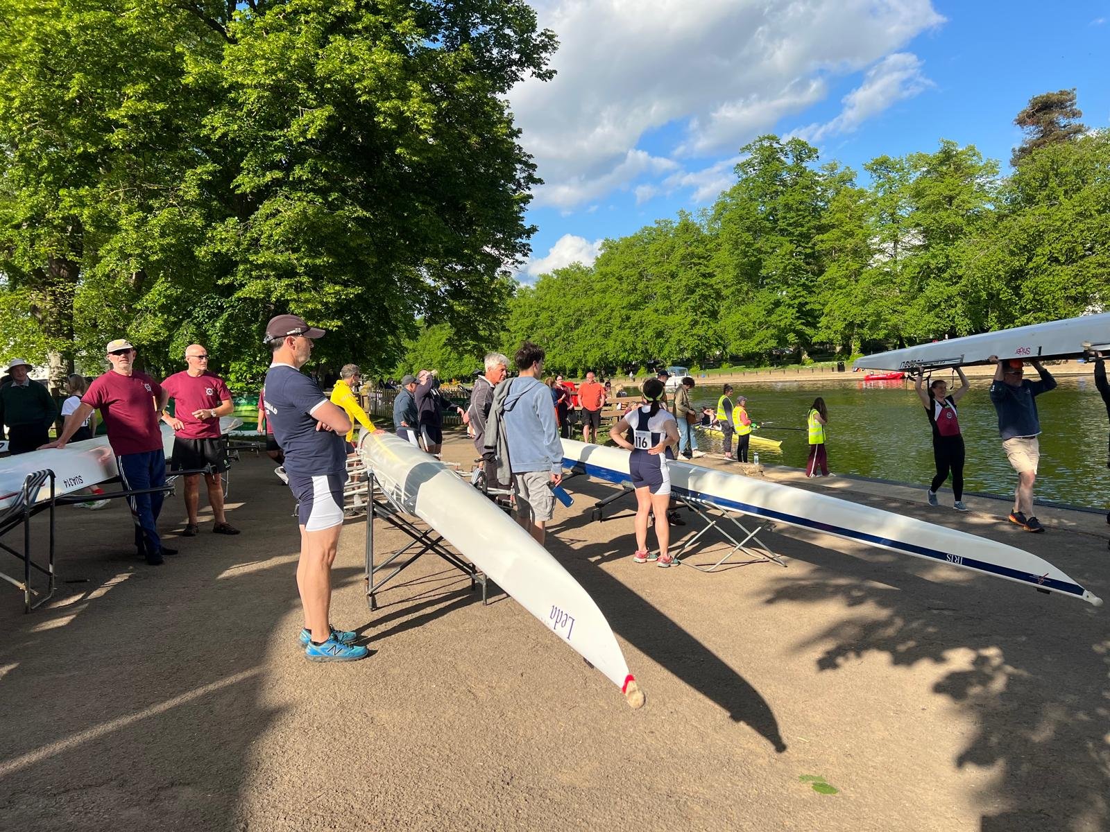 Crews from all over the UK enjoy the River Avon at Evesham Rowing and Racquets Club.