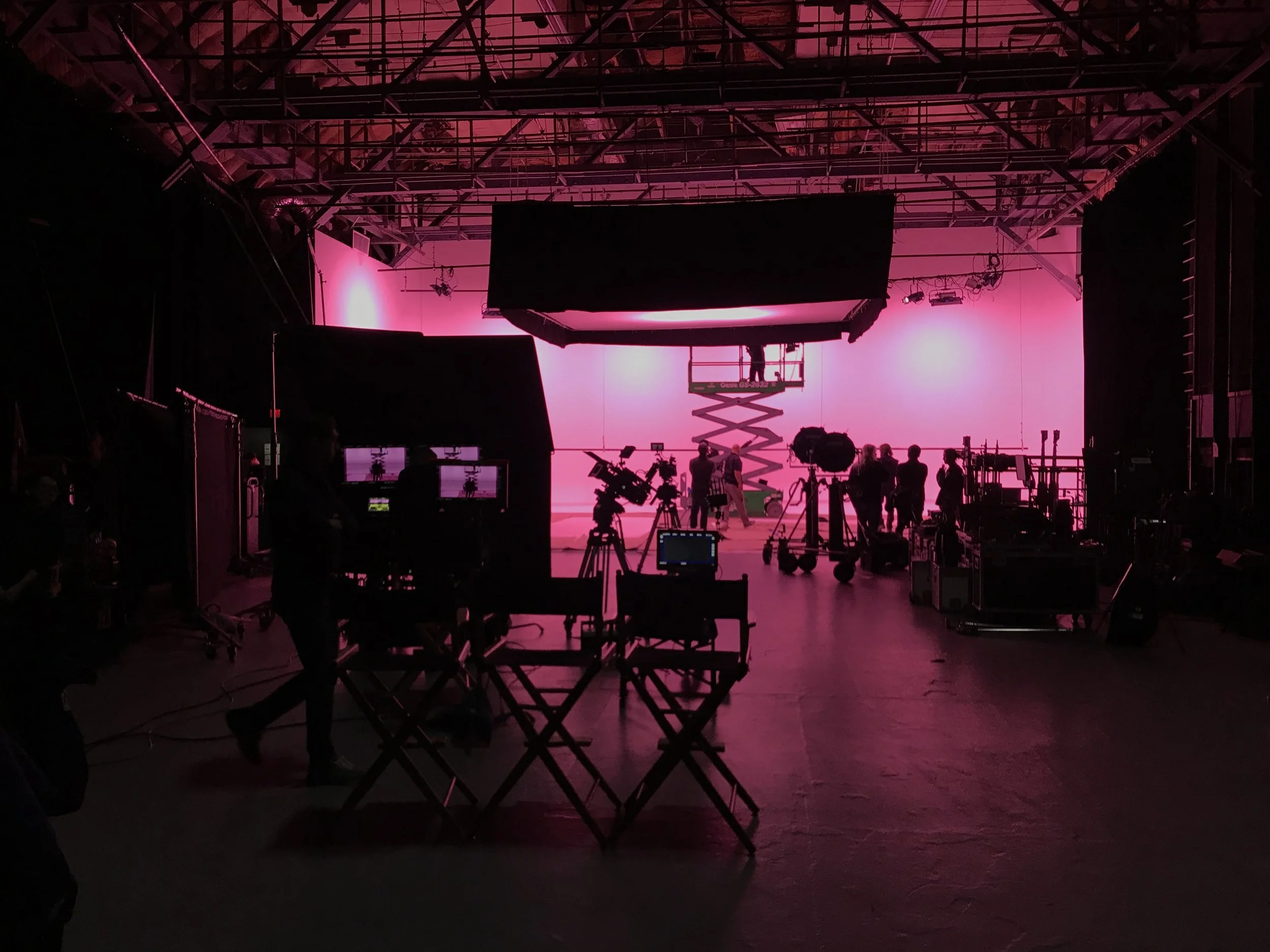 while in film production