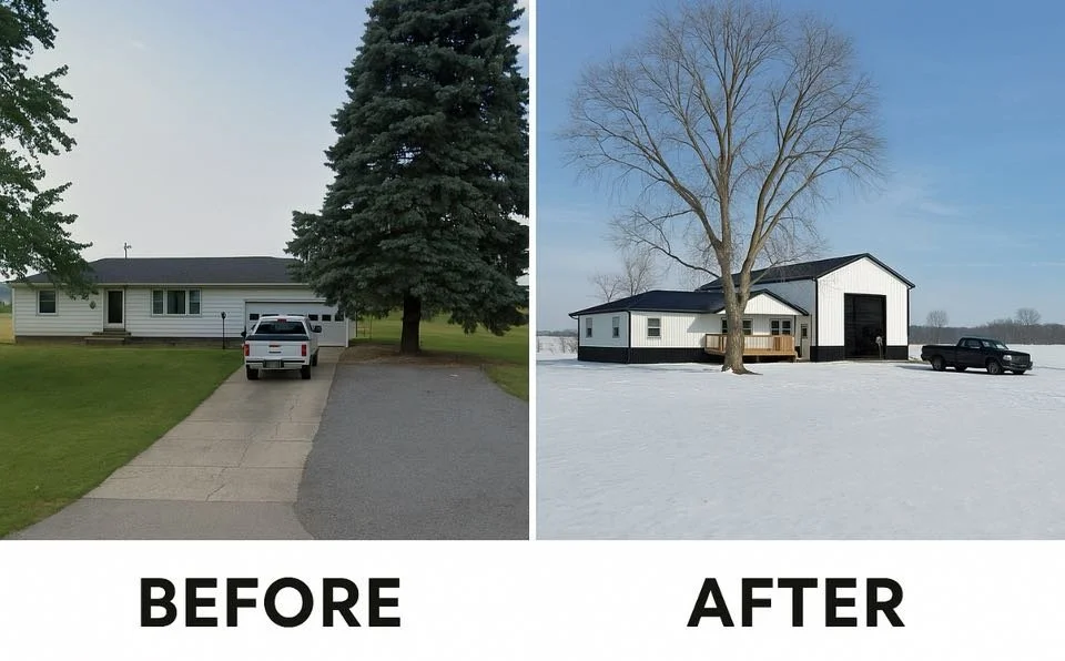 Barndo Addition, Transformation on existing home