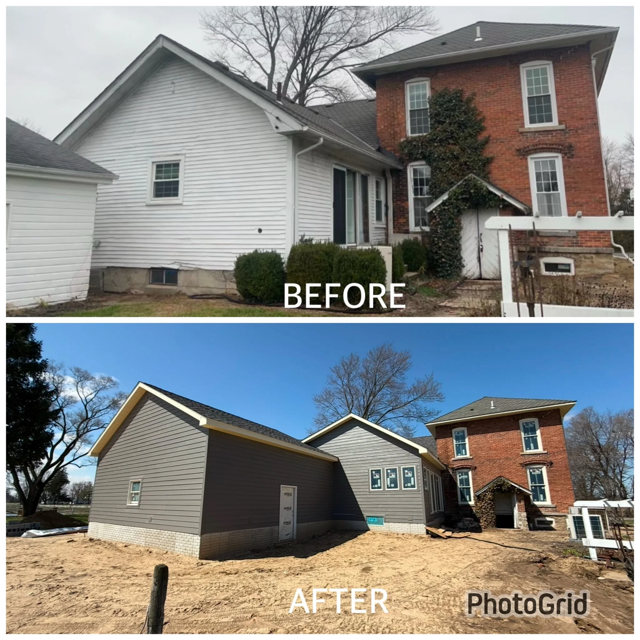 700 sqft House addition with attached garage