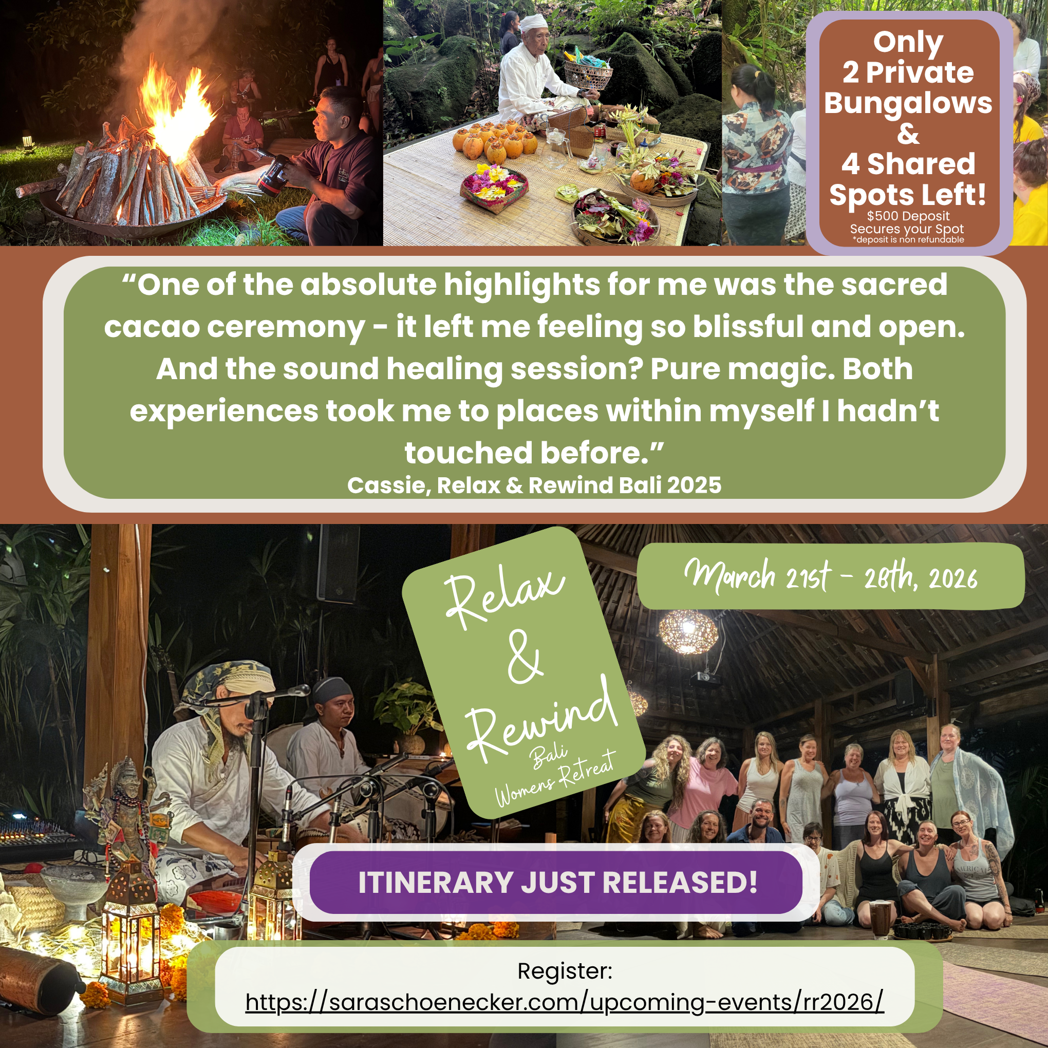 Relax &amp; Rewind Bali Womens Retreat