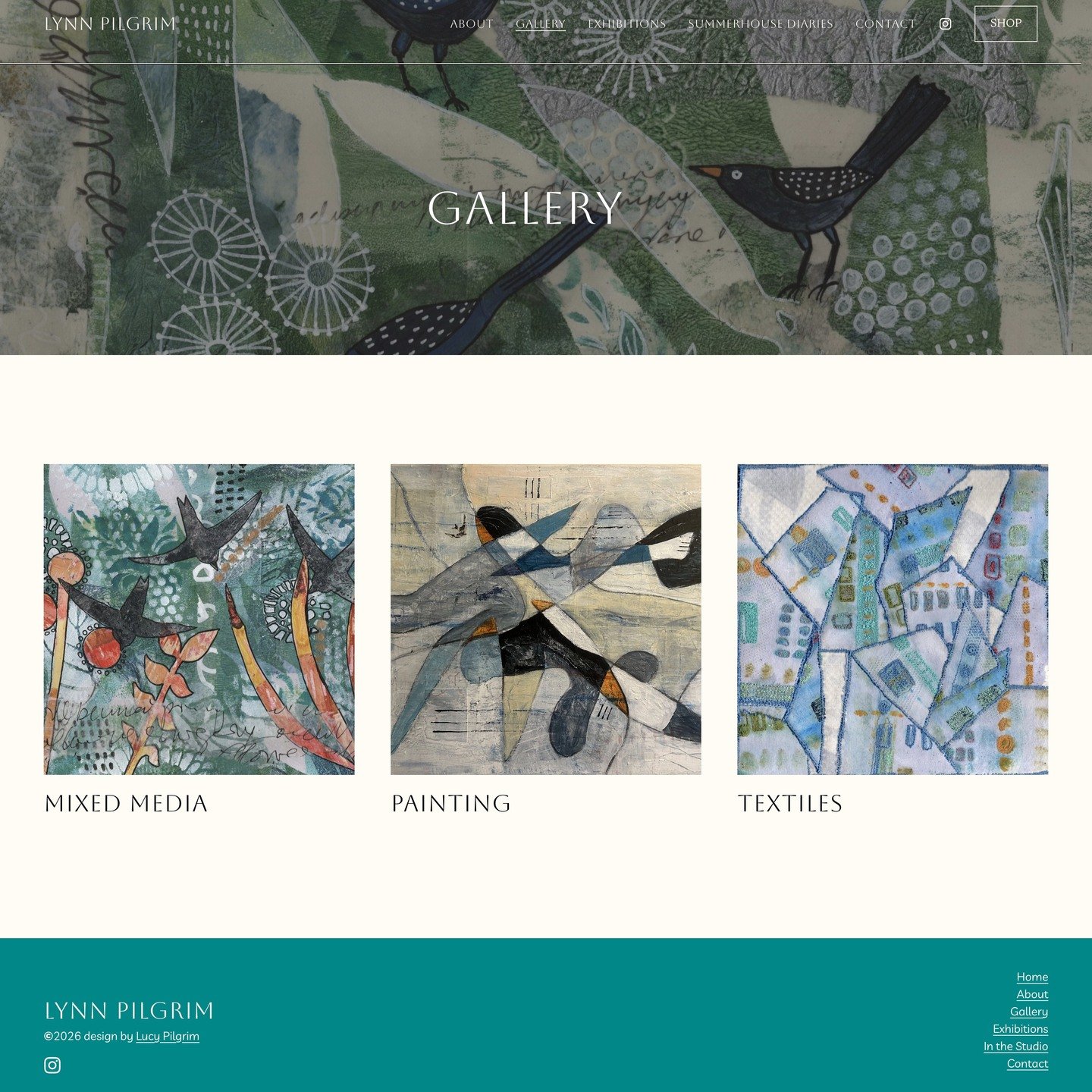 I'm really excited to show my new website which has been designed by the wonderful @lucypilgrimdesign Lucy made the whole process super easy and is so lovely to work with. The link is in my bio lynnpilgrim.co.uk