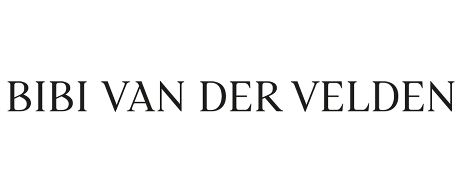Text displaying the name 'Bibi Van Der Velden' in black font on a white background.