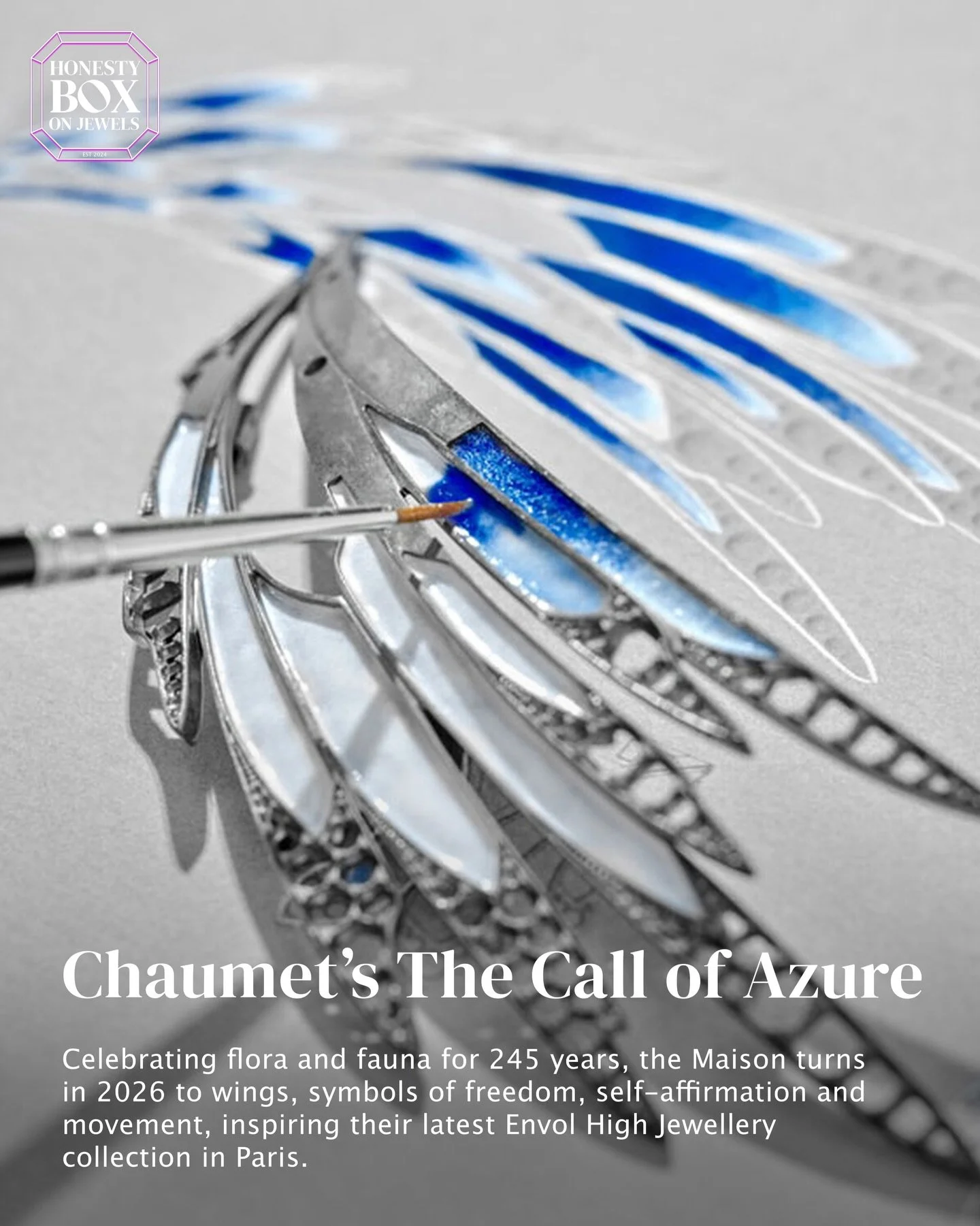 With Envol, the Maison of Chaumet unveils its first recent entirely enamelled high jewellery collection, reactivating a technique that has formed part of Chaumet&rsquo;s vocabulary for nearly 250 years.

Defined by interplays of transparency, gradien
