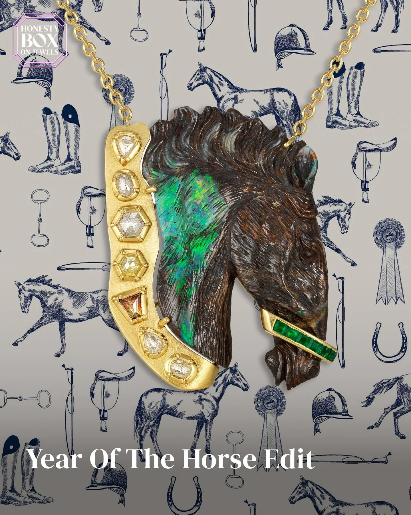 Gallop into the Lunar New Year with our Honesty Box On Jewels, reined in with strength, spirit, and high-shine brilliance. 
 
Inspired by the noble horse this edit is all about pieces that let you ride boldly into the year ahead.
 
This is your year 
