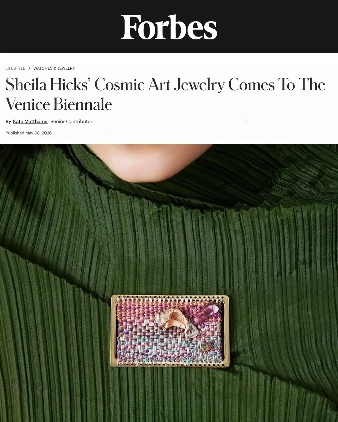 Sheila Hicks’ Cosmic Art Jewelry Comes To The Venice Biennale