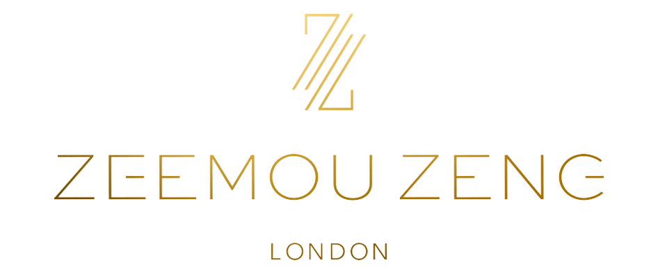 Logo with stylized 'Z' above the words 'ZEEMU ZENG' and 'LONDON'