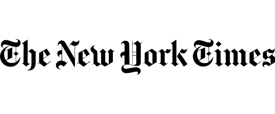 The New York Times logo in black gothic font on a white background.