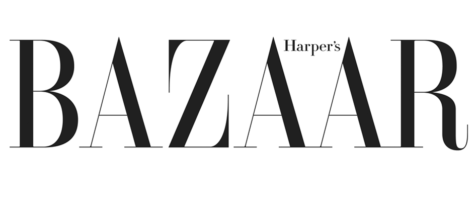 Harper's Bazaar logo in black serif font on a white background.