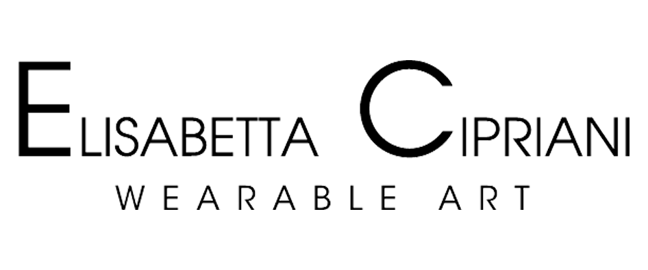 Logo for Elisabetta Cipriani Wearable Art with the name in stylized black font.
