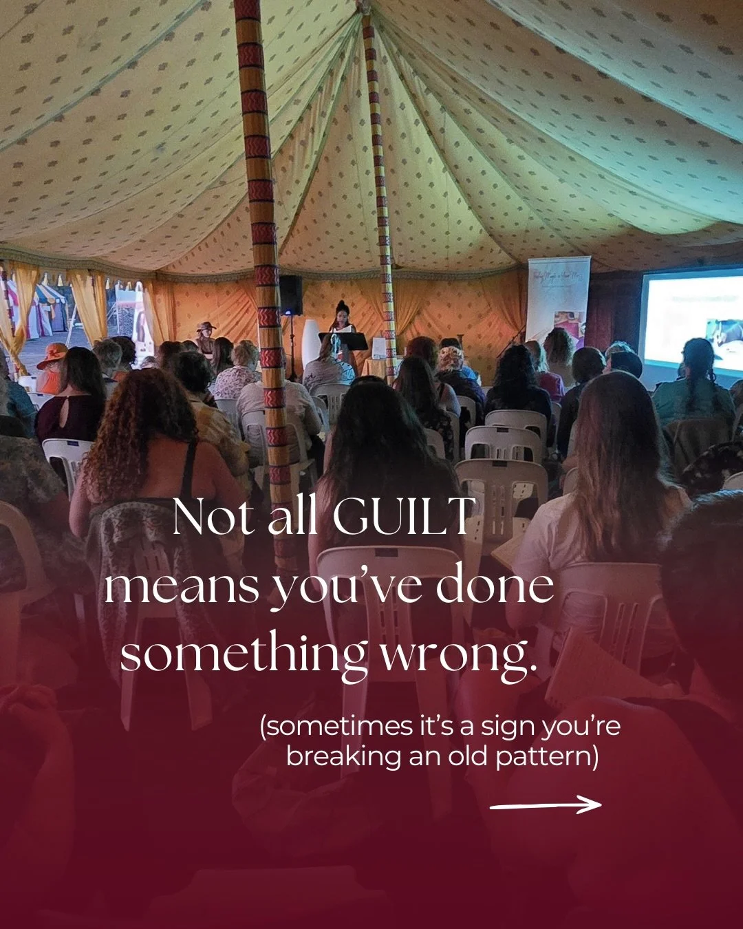 I stood in a room with 100+ women last month and spoke about something I used to feel quietly consumed by. 

GUILT

Not the kind where you&rsquo;ve done something wrong, but the kind that shows up the moment you start choosing yourself.

For years, I