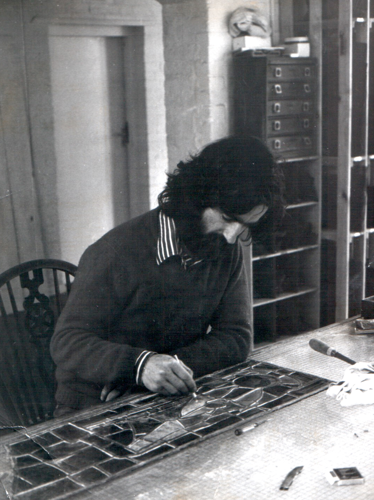 John Corley at Canterbury Cathedral Studio