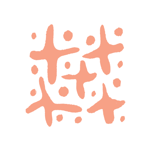 Pink abstract pattern on black background.