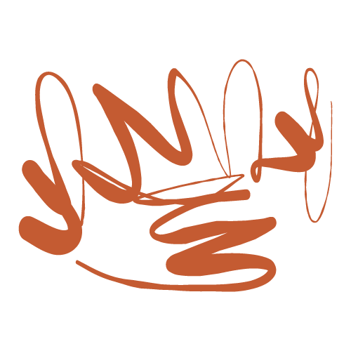 Stylized handwritten text that appears to say "Love" in brown on a black background