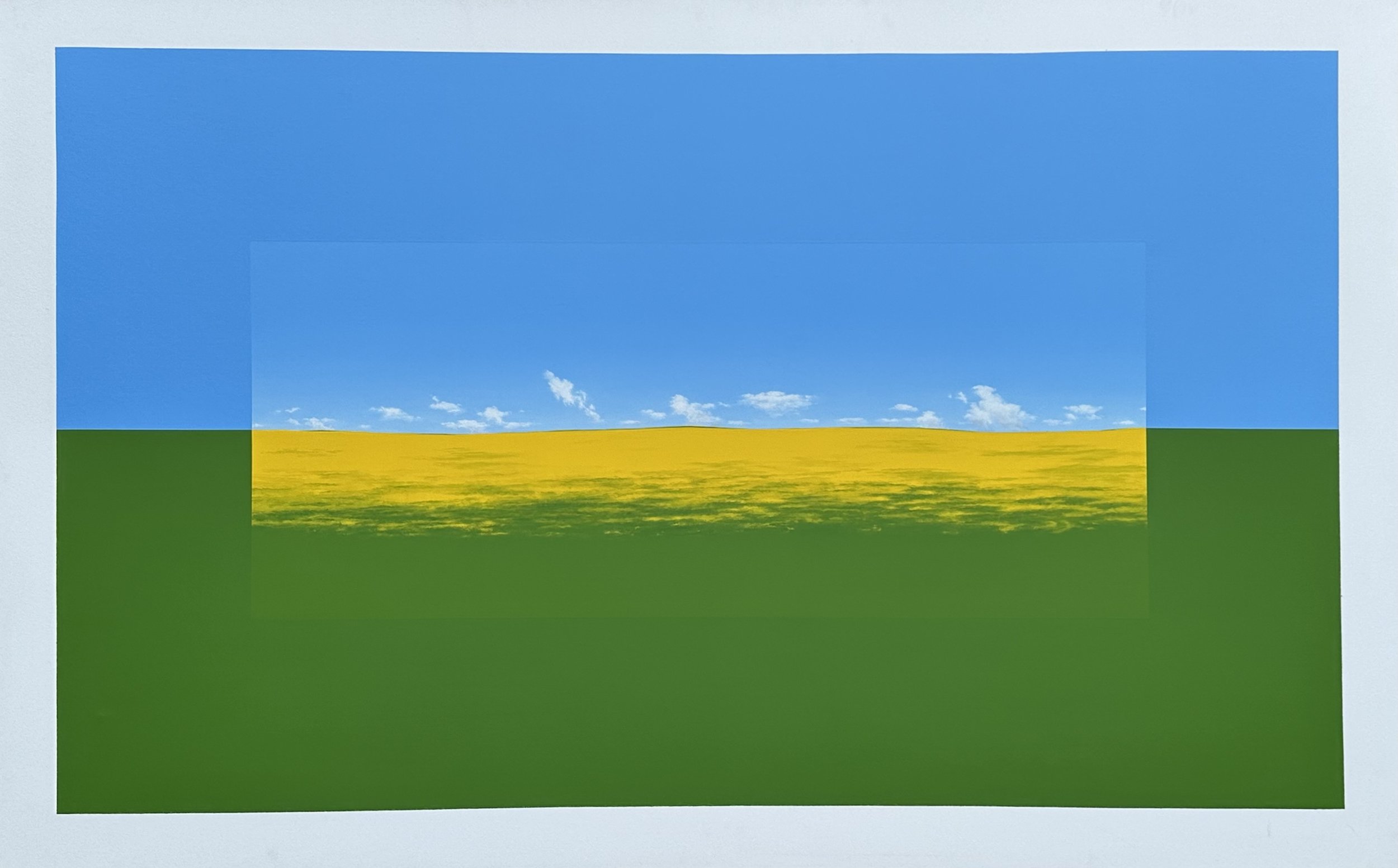 Landscape in Blue, Green P3 SOLD