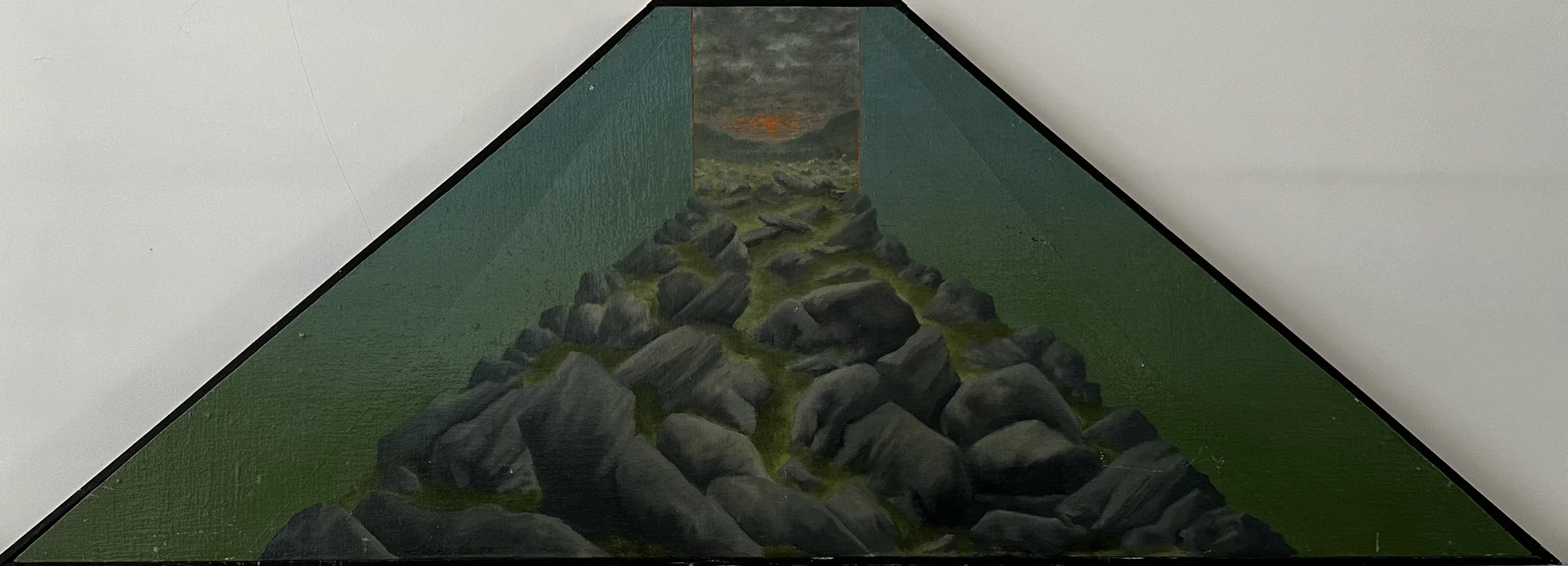 Twin Wedge; Moorland Sunset; Triangulation: P69