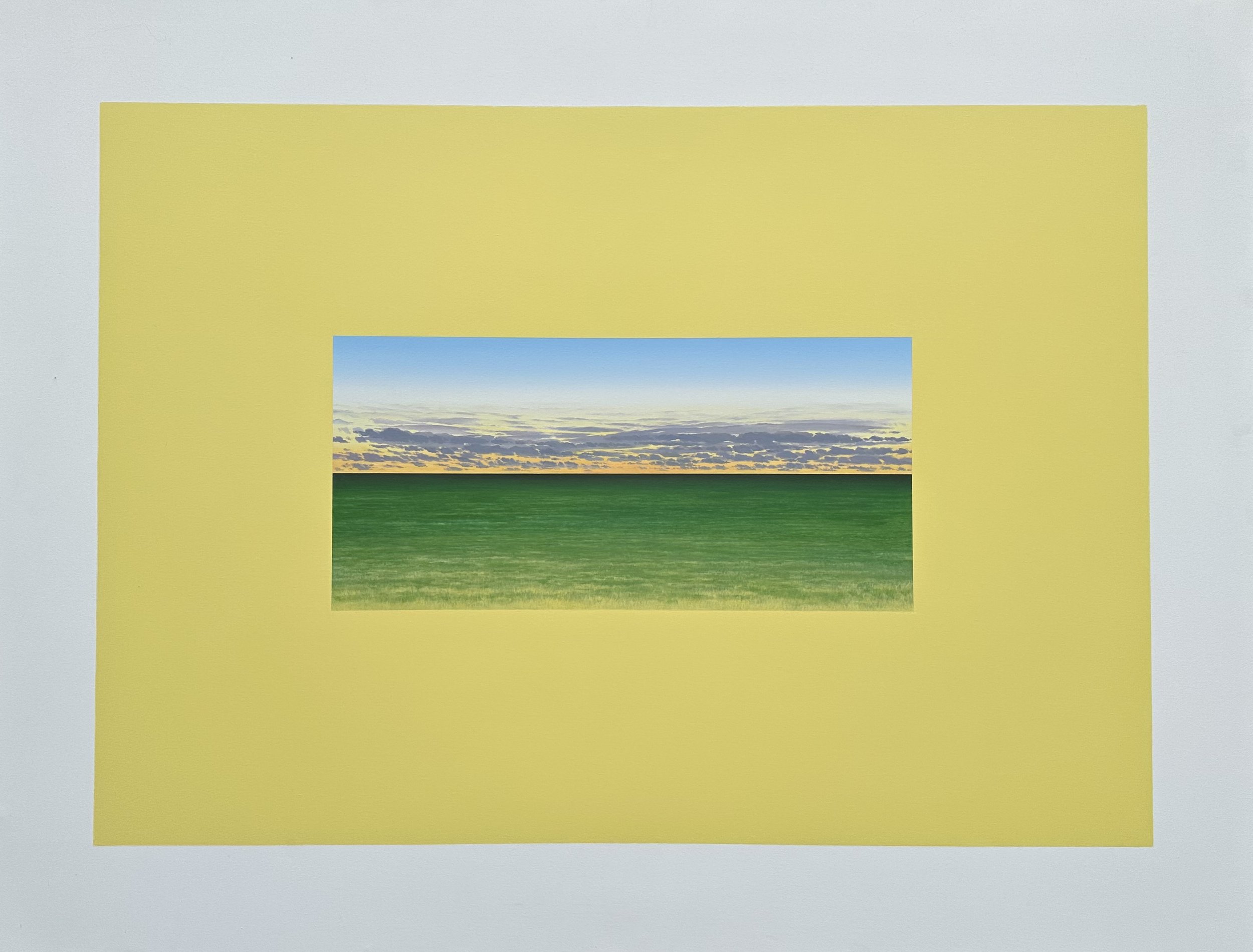 Landscape in Yellow; A Pale Yellow Time of Day: P45 SOLD