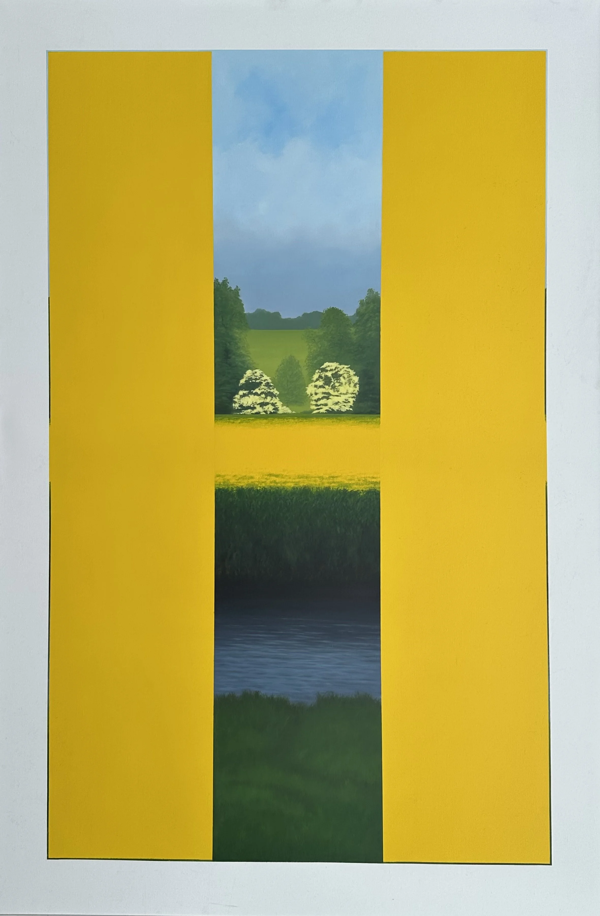 Landscape in Yellow; Wildflower Yellow: P8 SOLD