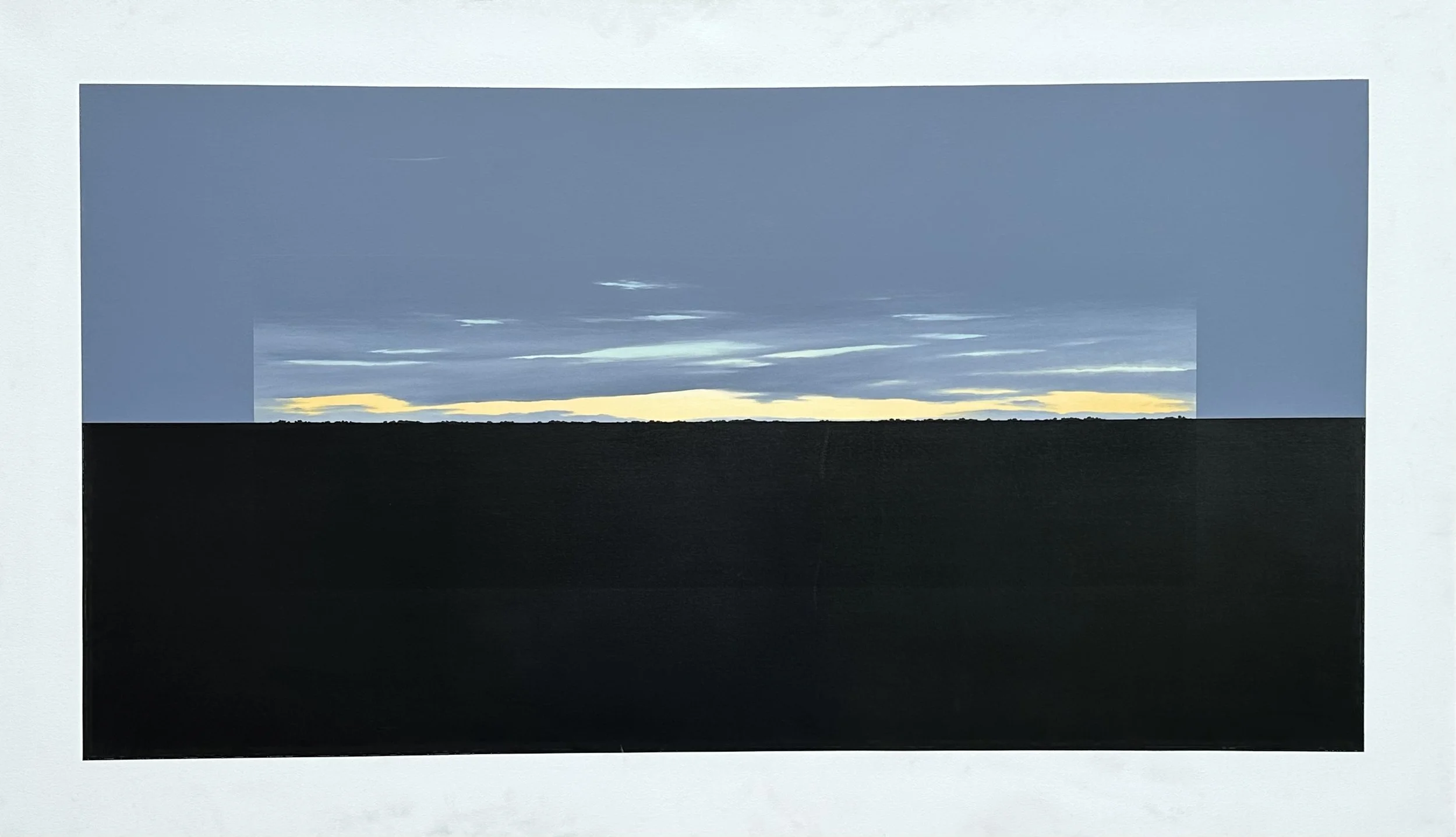 Landscape in Black and Grey (2) P28 SOLD