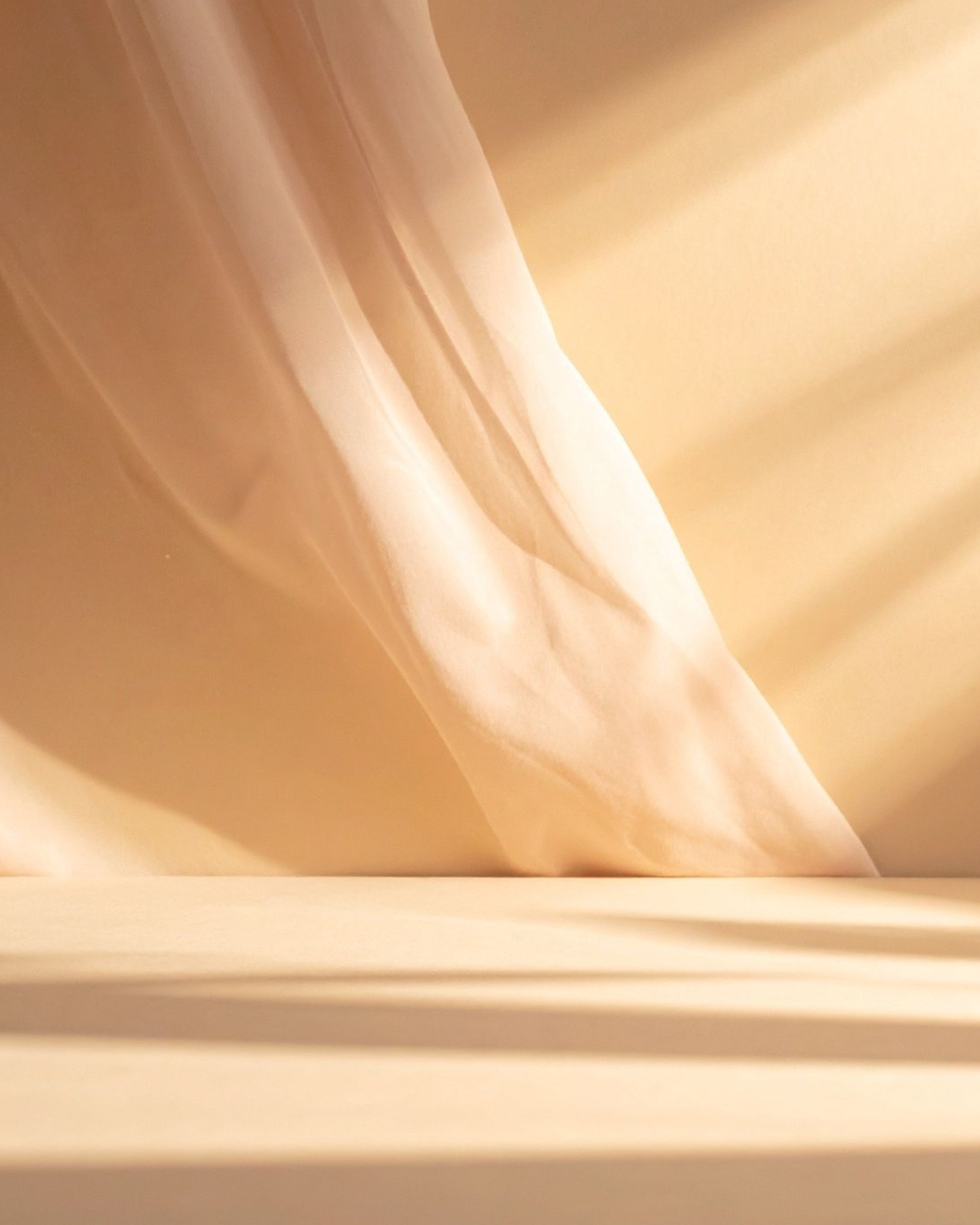 Calm shadow and light curtain signifying group stress management and resilience-building programme