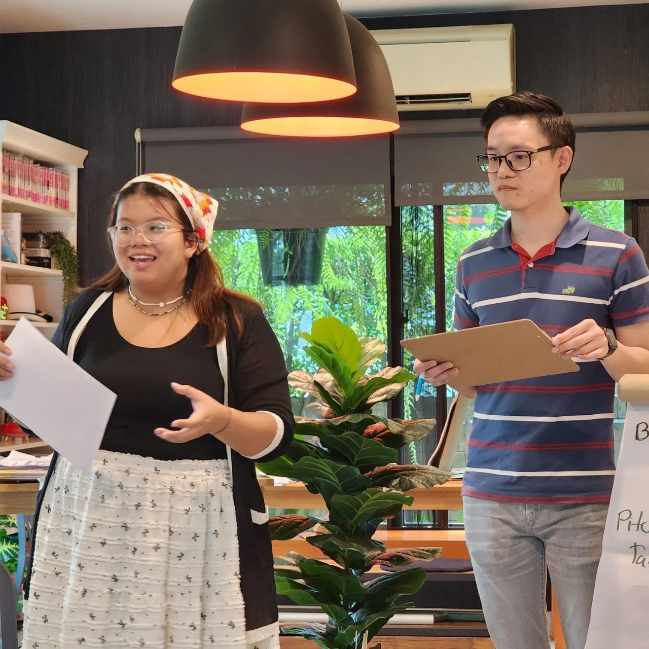 present to get feedback