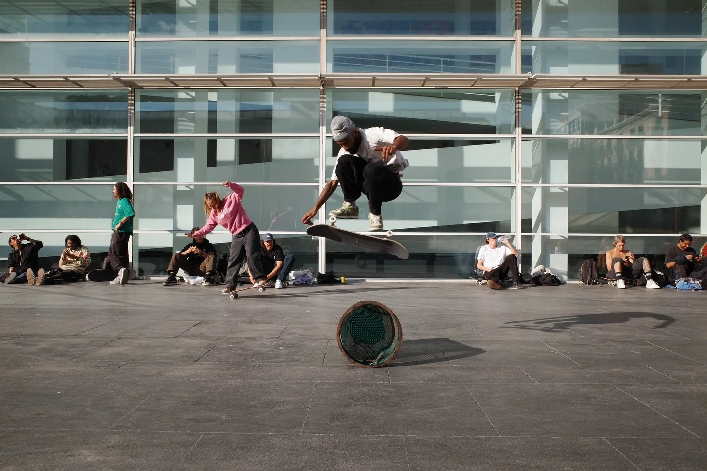New on the &lsquo;stack: an improv skatepark at the contemporary art museum. Great sunshine and fast shutter speeds. 📷