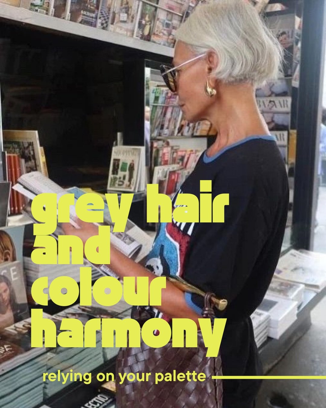 Going grey doesn&rsquo;t change your beautiful colour palette - promise 🩶
As pigment fades, you&rsquo;re simply seeing an overtone shift. Your natural harmony hasn&rsquo;t gone anywhere, and if anything, it shines through even more ✨

Grey hair is n