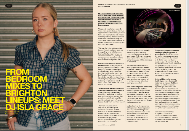 Discover Magazine: April Edition - Meet DJ Isla Grace&nbsp;