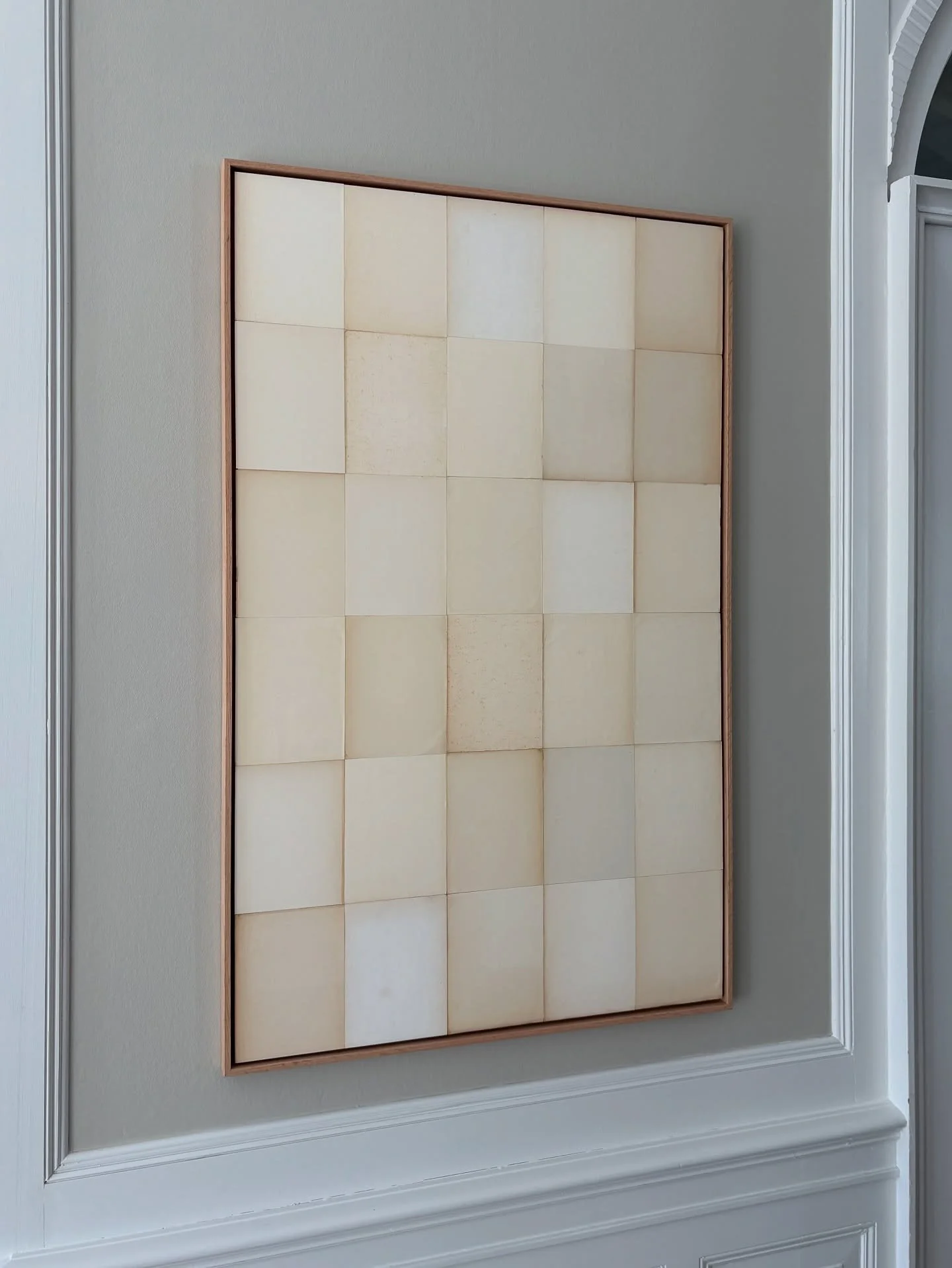 Paper Tiles no. 2 - Vintage papers on panel with bespoke oak frame. 

#abstract #abstractart #abstractcollage #abstrakt #abstraktkunst #arte #artnow #collage #collageart #contemporaryart #contemporaryabstraction #danishart #danskkunst #kunst #minimal