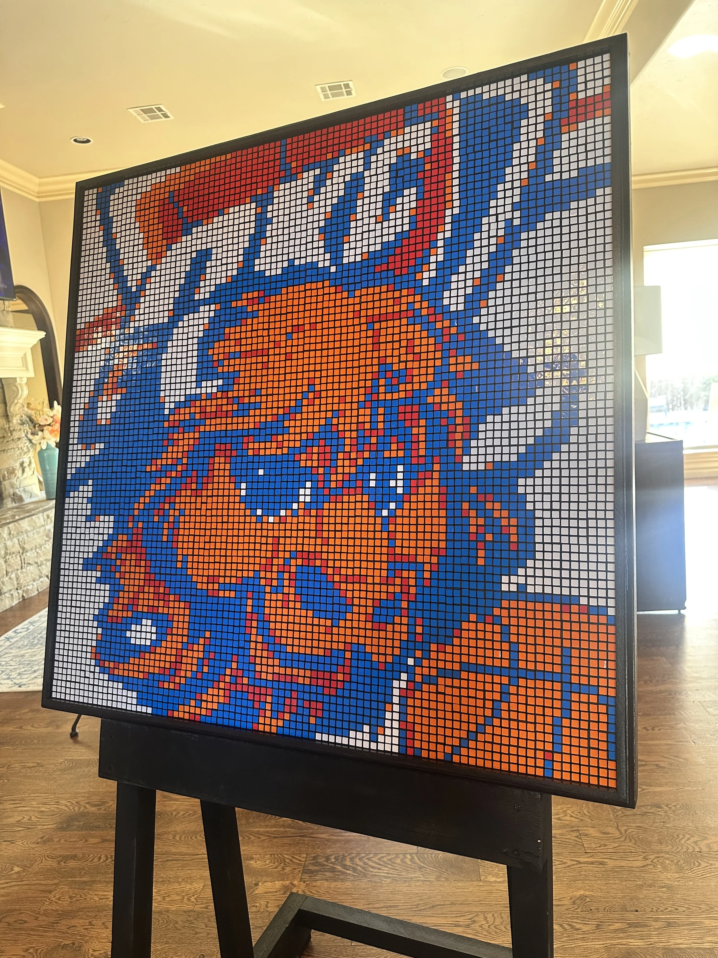 OKC Thunder Rumble the Bison Rubik's Cube Mosaic