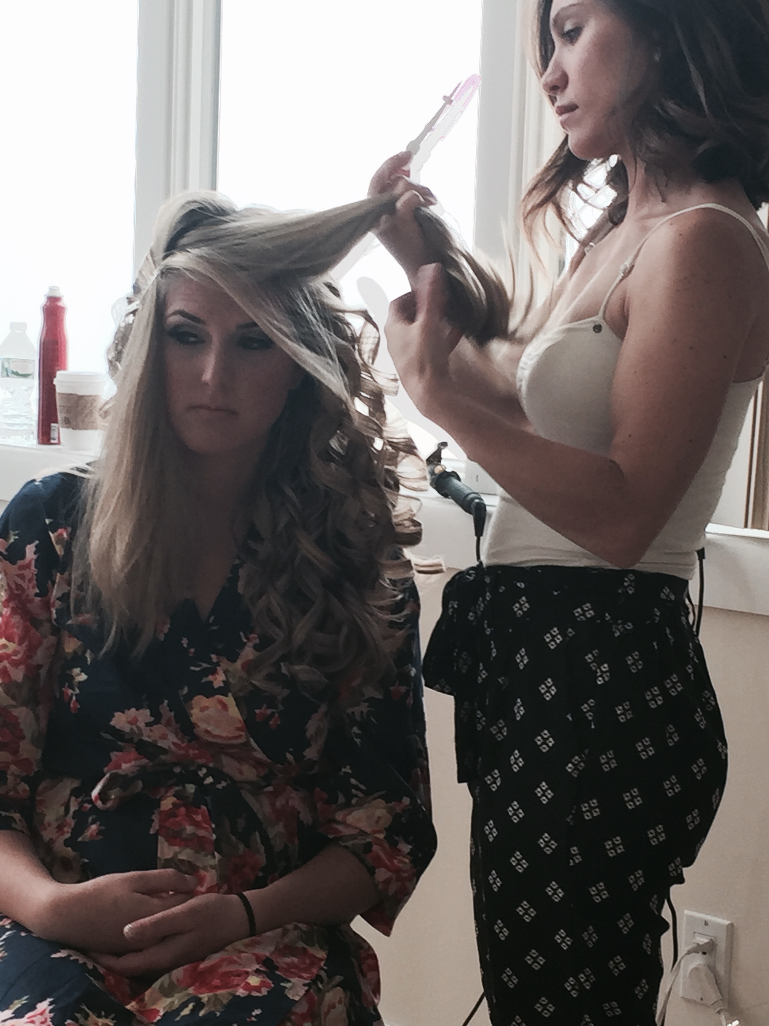 This photo...Just a couple of days after I found out I was having my second baby!!! I was chatting with these awesome bridesmaids about fun ways to break the news to my husband :)