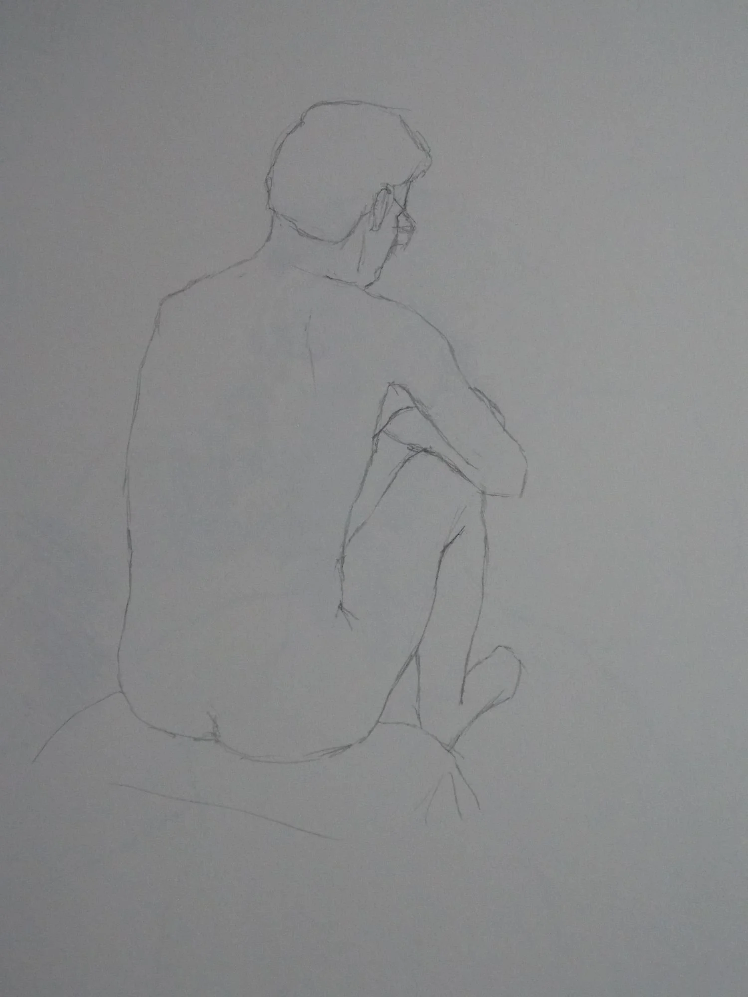 474. Life Study IV. 2018. Pencil. Dimensions - 43cm x 30cm. For Sale.