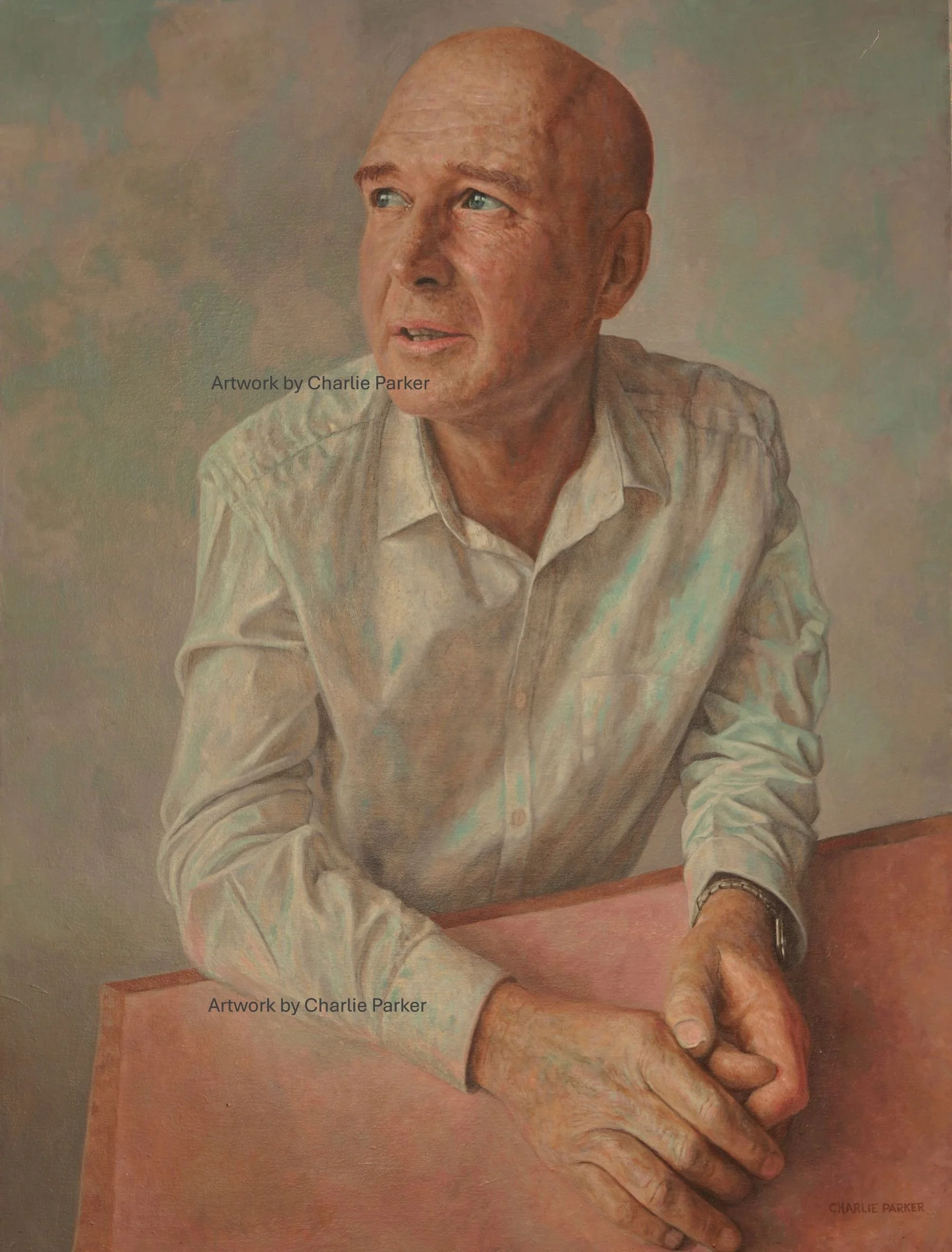 309. Paul. 2012, Oils, Dimensions - 90cm x  75cm. For Sale.