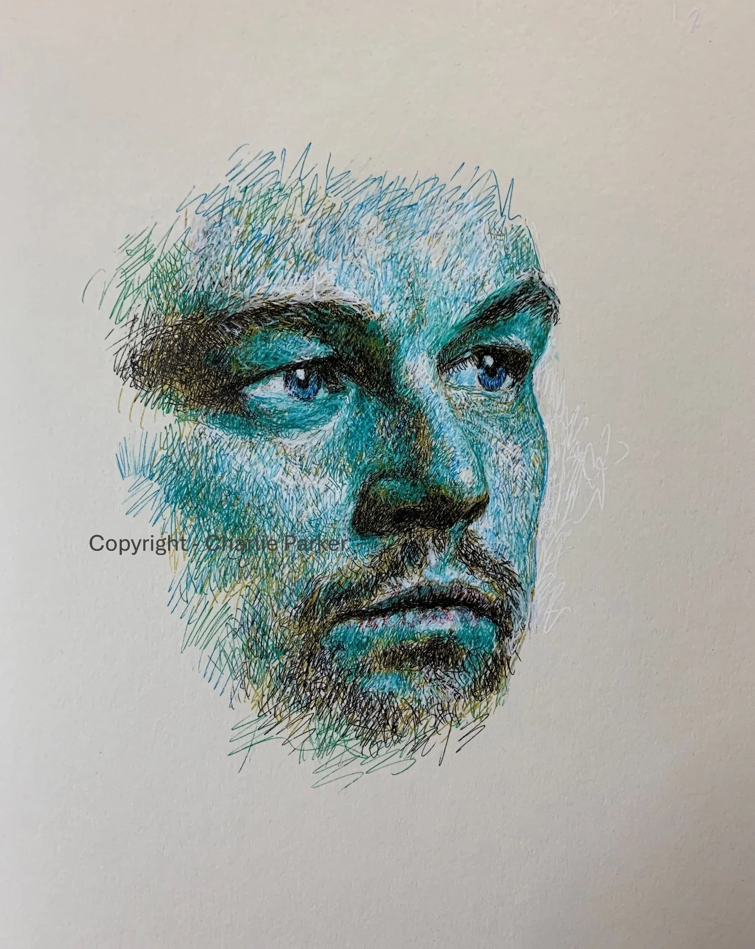 439. Leonardo. 2022. Ink. Dimensions - 23cm x 30cm. For Sale.