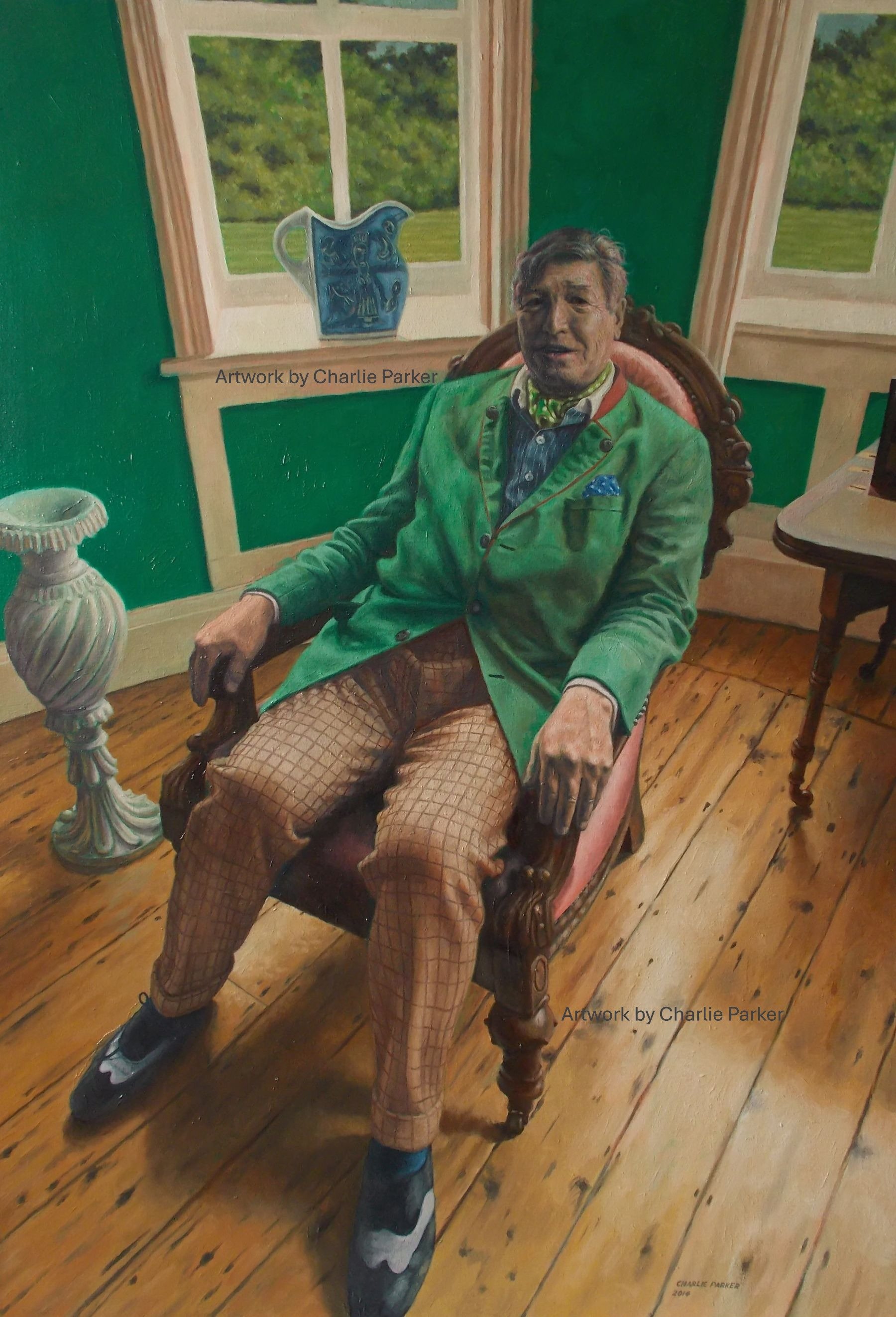 318. Charles Scott. 2010, Oils, Dimensions - 90cm x  75cm. Sold.