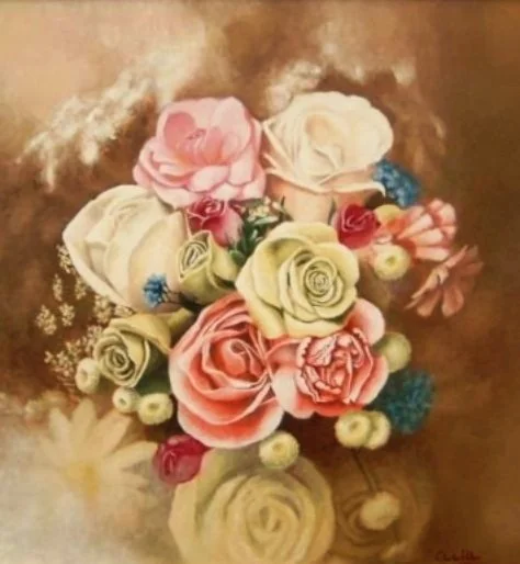 338. Still Life III. 1997, Oils, Dimensions -60cm x  60cm. Sold.