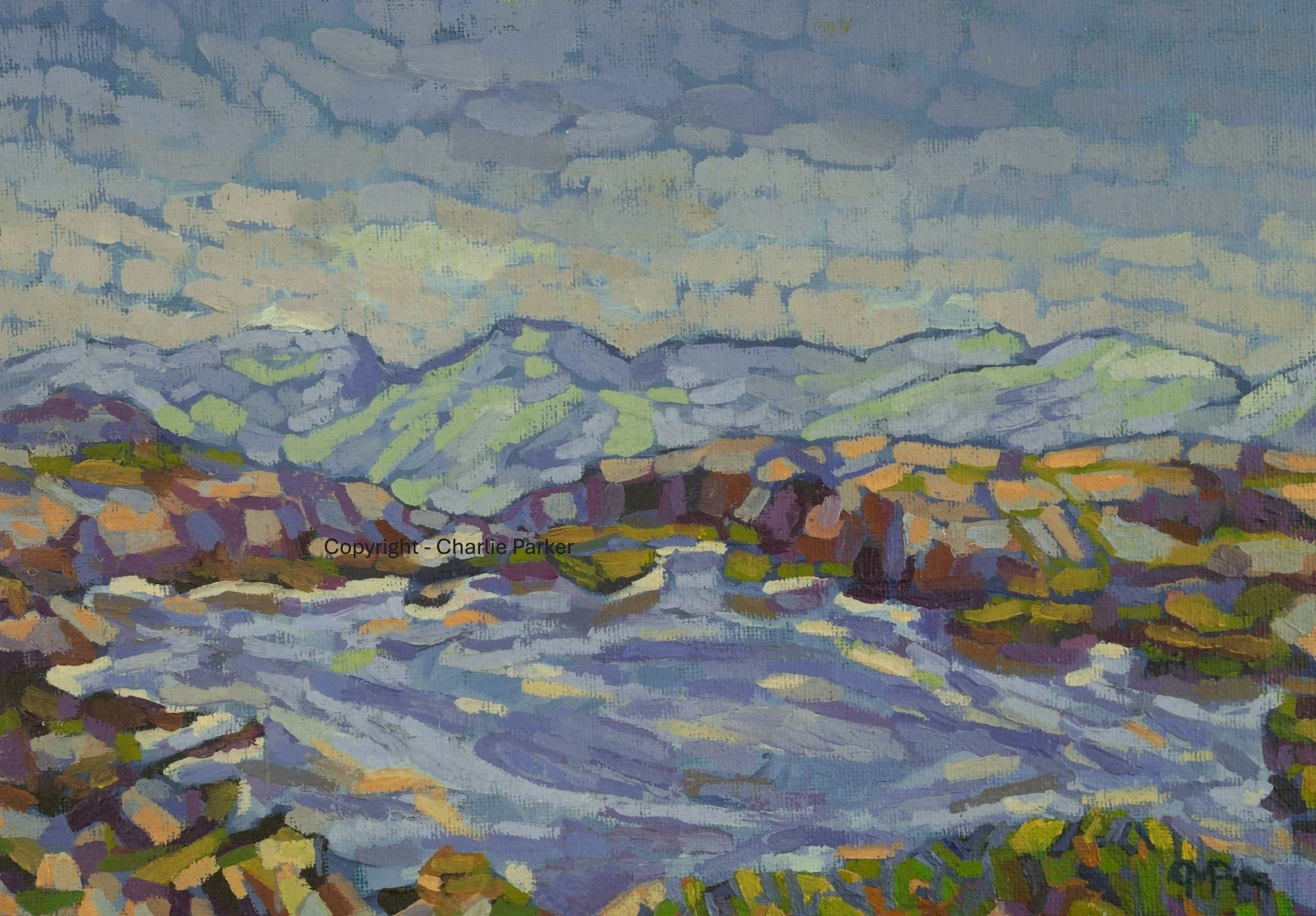 31. Haystacks, 2022, Oils. Dimensions 23cm x 30cm. For Sale.