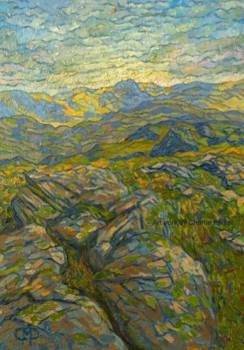 66. Scarfell Pike from Hard knott . 2026, Oils. Dimensions - 23cm x 30cm. For Sale.
