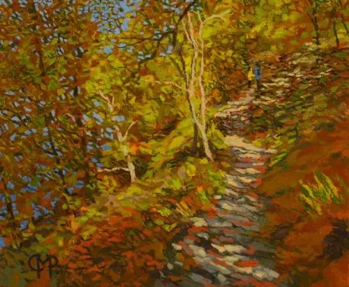 73. Ullswater from under Long Crag. 2026, Oils. Dimensions - 15cm x 23cm. For Sale.
