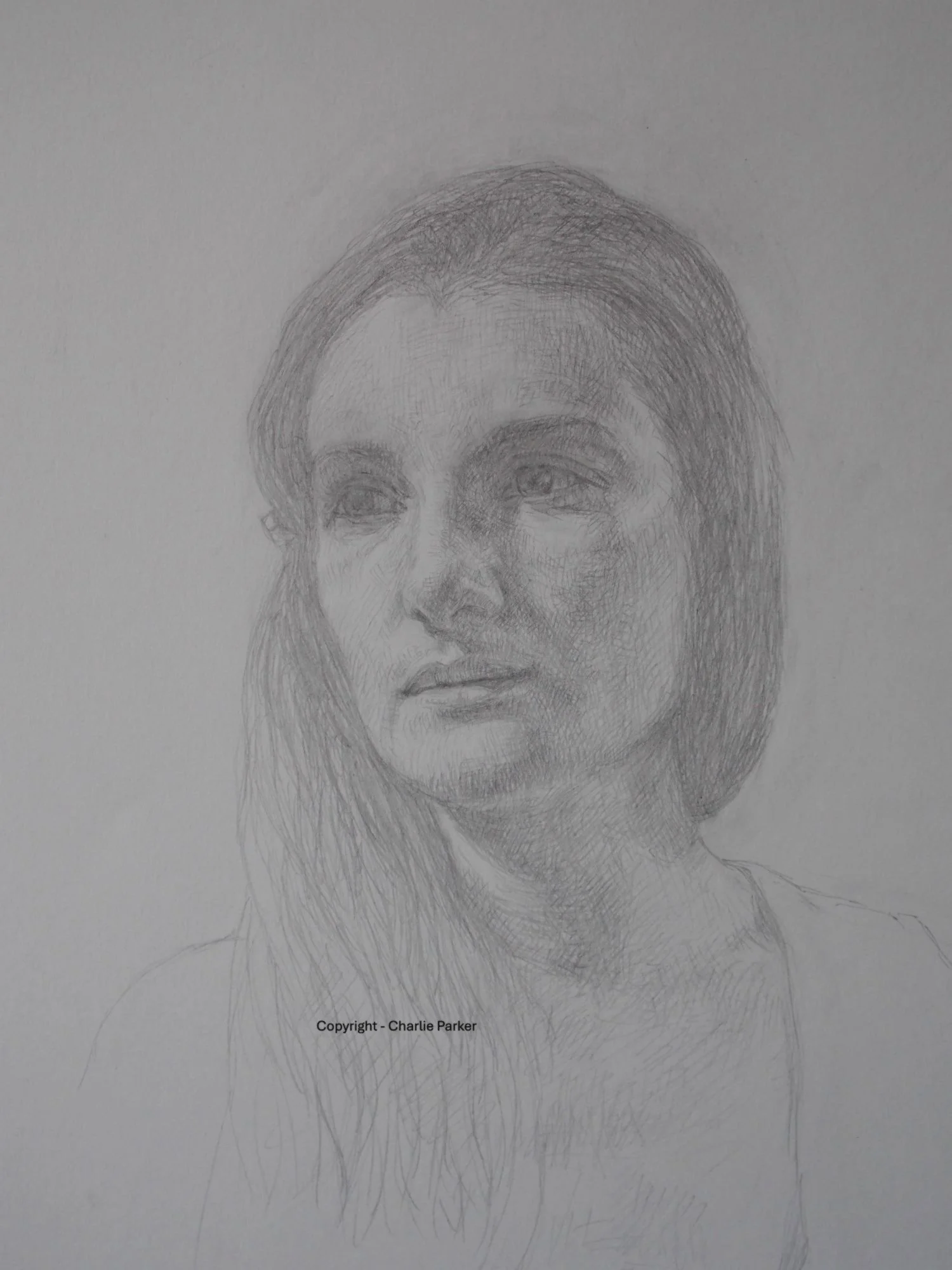 485. Study for Zenobia. 2017. Pencil. Dimensions - 23cm x 30cm. For sale.